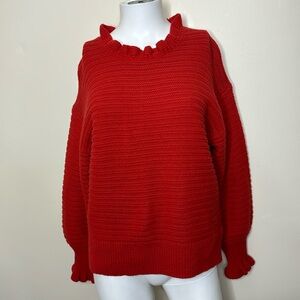 Madewell sweater women’s M orange red tone NWOT